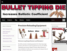 Tablet Screenshot of bullettipping.com
